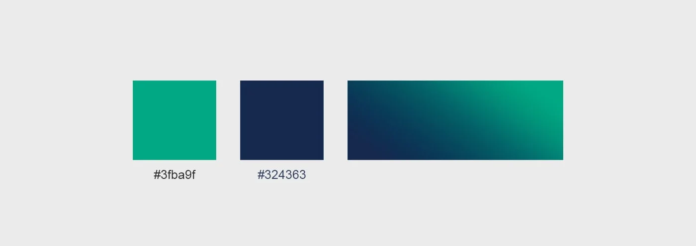 Paleta de cores da identidade visual